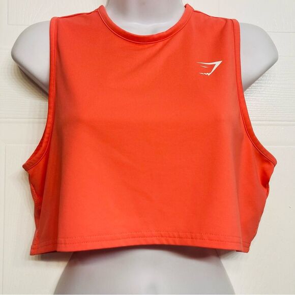 Gymshark Training Crop Tank Boxy Fit Active Muscle Shirt Drop Top Women Size XS - Picture 1 of 9